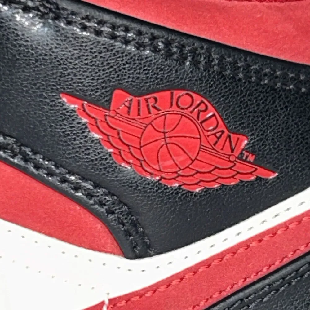 Nike Air Jordan 1 Mid Gym 5Y Big Kid‎ White Black Red